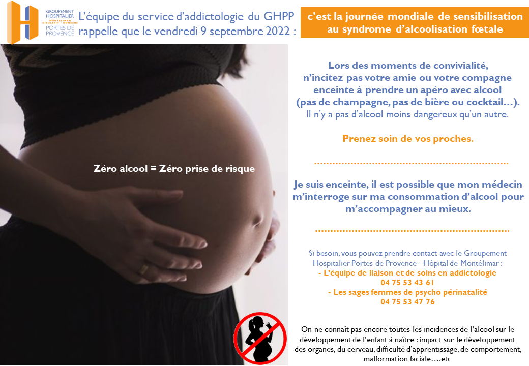 Journée mondiale de sensibilisation au syndrome d’alcoolisation foetale