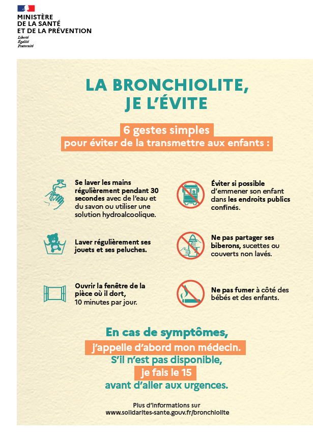 La bronchiolite : ayons les bons gestes !
