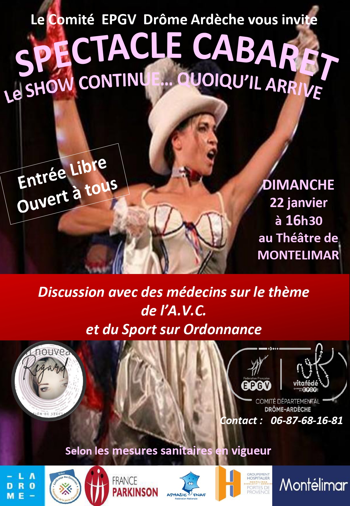 AVC : SPECTACLE CABARET ET TABLE RONDE LE 22 JANVIER 2023