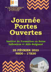 IFSI – IFAS PORTES OUVERTES LE 25 FEVRIER 2023