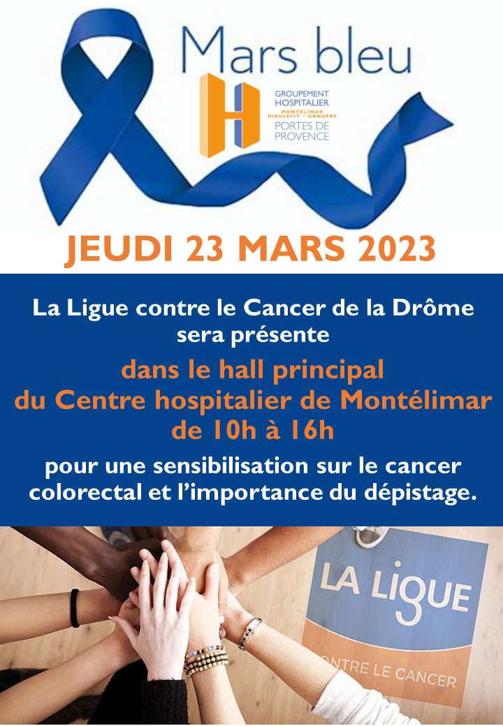 23 mars 2023 – la Ligue contre le Cancer Drôme sera au GHPP