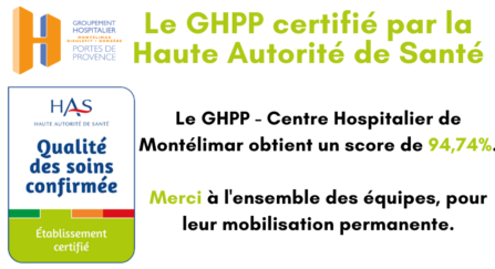 Le GHPP certifié par la HAS !