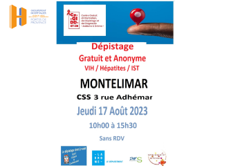 Dépistage gratuit et anonyme VIH/HEPATITE/IST