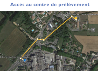 Déménagement du centre de prélèvement du laboratoire