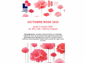 Jeudi 2 octobre 2025 – Présence de la ligue contre le cancer pour Octobre Rose