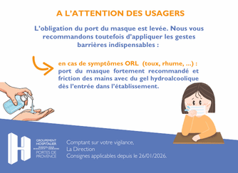 Levée de l&rsquo;obligation du port du masque